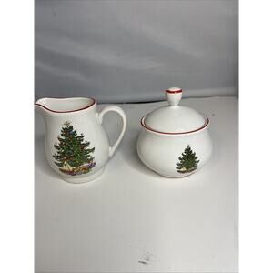 cuthbertson original christmas tree Sugar And Creamer Set